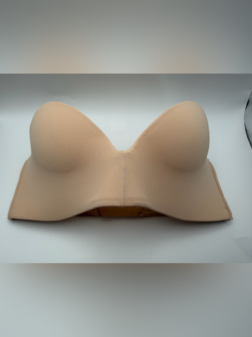 Pepper Boost Lift Up Push Up Strapless Bra Buff 30 B No Straps Sand Color